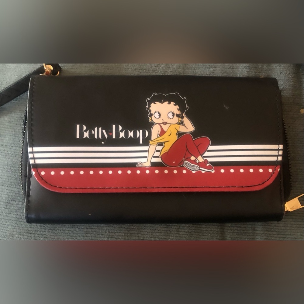 Betty Boop Black and Red Clutch